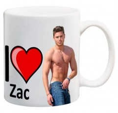 I Love Sexy Zac Efron 11oz 세라믹 머그