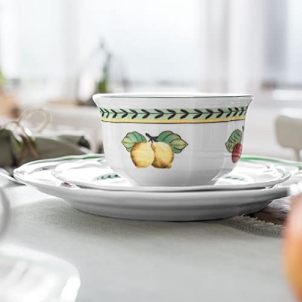 Villeroy & Boch French Garden Fleurence 4인치 그릇, 20온스, 프리미엄 도자기, 흰색/컬러