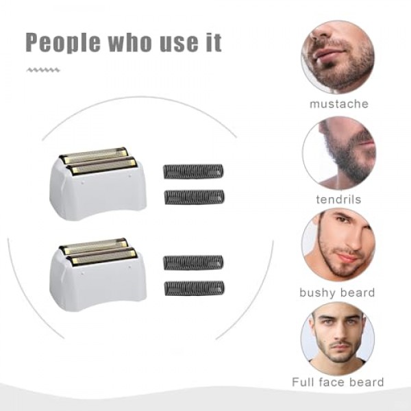 Andis #17155 및 #17150 Shaver Pro Foil(Golden-3)과 호환되는 Pro Shaver 교체용 포일 및 커터 3팩