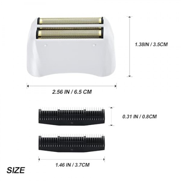 Andis #17155 및 #17150 Shaver Pro Foil(Golden-3)과 호환되는 Pro Shaver 교체용 포일 및 커터 3팩