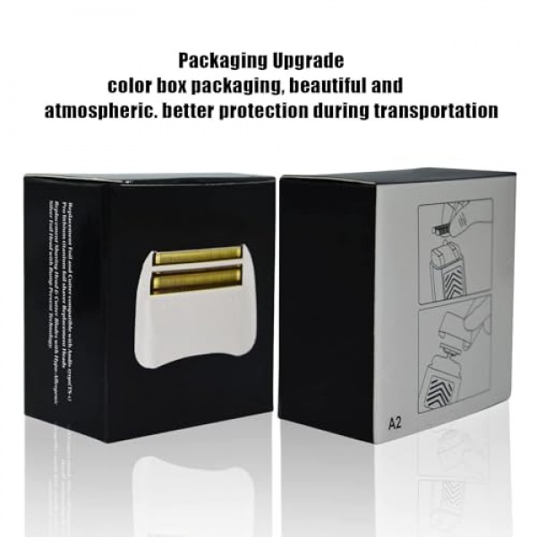 Andis #17155 및 #17150 Shaver Pro Foil(Golden-3)과 호환되는 Pro Shaver 교체용 포일 및 커터 3팩