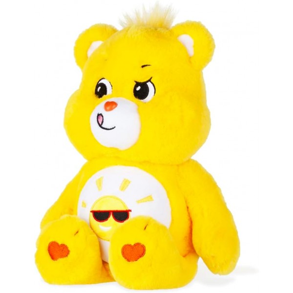 Care Bears 22087 14인치 중형 플러시 펀샤인 베어, 수집 가능한 귀여운 플러시 장난감, 어린이를 위한 꼭 껴안고 싶은 장난감, 소녀와 소년을 위한 부드러운 장난감, 4세 이