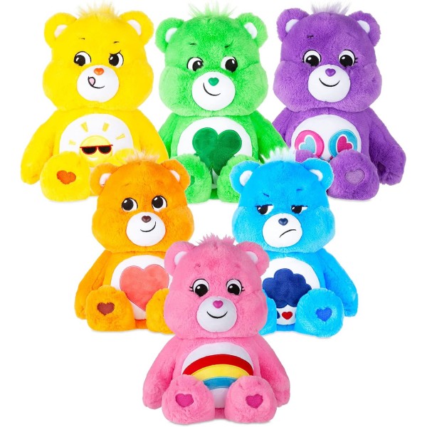 Care Bears 22087 14인치 중형 플러시 펀샤인 베어, 수집 가능한 귀여운 플러시 장난감, 어린이를 위한 꼭 껴안고 싶은 장난감, 소녀와 소년을 위한 부드러운 장난감, 4세 이