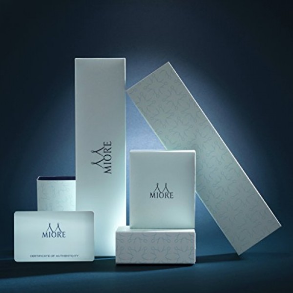 Miore Jewellery 여성용 0.07 Ct 다이아몬드 꽃 약혼 반지, 보석 탄생석 천연 타원형 에메랄드/사파이어/루비, 화이트 골드/옐로우 골드 9 캐럿 375, 골드 12개 다이아몬드 반지