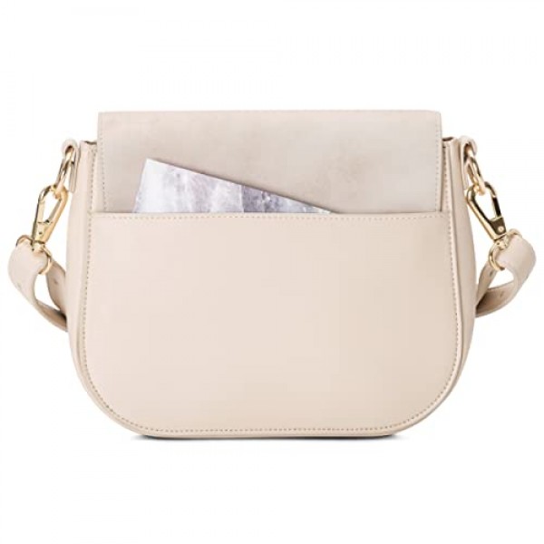 Expatrié 여성용 스몰 숄더백 - Louise 미디엄 - 비건 가죽으로 제작된 모던한 크로스바디 백 - 도시 외출용 가방 - 조절 가능한 어깨 끈