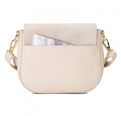 Expatrié 여성용 스몰 숄더백 - Louise 미디엄 - 비건 가죽으로 제작된 모던한 크로스바디 백 - 도시 외출용 가방 - 조절 가능한 어깨 끈