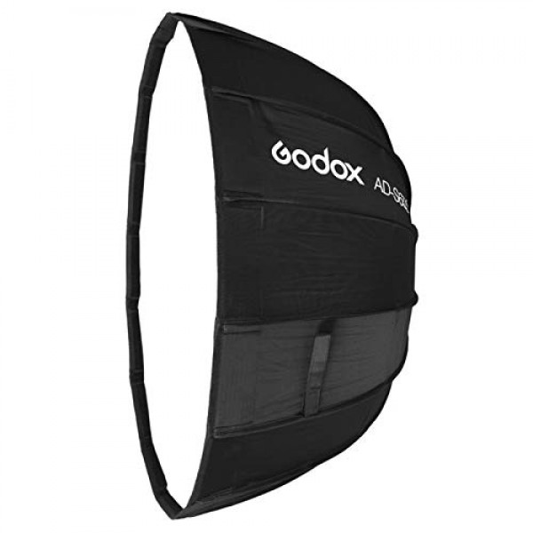 Godox AD-S65W 휴대용 우산 소프트박스 25.6인치/65cm Godox 마운트 AD400Pro AD300Pro 플래시 모노라이트 및 ML60 ML60Bi ML30 ML30Bi LED 비디오 조명(흰색 내부)과 호환 가능