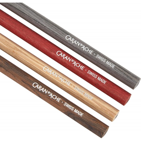 Caran d'Ache 0361.414 Les Crayons de la Maison 4 퍼퓸드 펜슬 HB, 실버