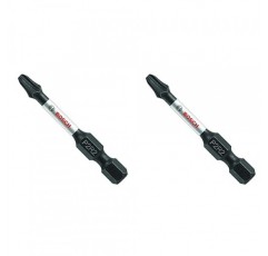 BOSCH ITP2R2201 1피스 2인치 Phillips/Square #2 임팩트 터프 스크루드라이빙 전동 비트(2개 팩)