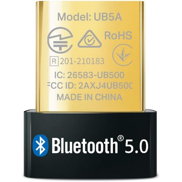 Sennheiser HD 450BT 무선 헤드폰, 액티브 노이즈 캔슬링, 블랙 & TP-Link Nano USB Bluetooth 5.0 어댑터(다중 장치용)