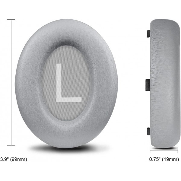 Bose 700(NC700 NC 700) 소음 제거 헤드폰용 SOULWIT 교체용 이어 패드 헤드폰, 부드러운 가죽과 소음 감소 폼으로 된 이어 패드 패드, 고품질 액세서리 실버