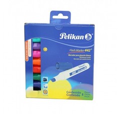 Pelikan 플래시 마커 442 화이트보드 마커, 팩당 8개, 다양한 색상(30280800)