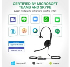 Yealink USB 헤드셋 UH34 모노 팀