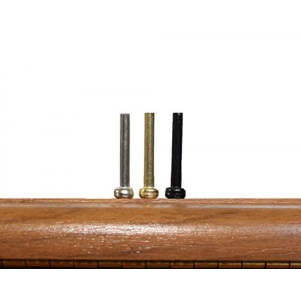 WE Games 표준 금속 크리비지 페그 및 벨벳 파우치 - 6개 세트(황동 3개, 은 3개)