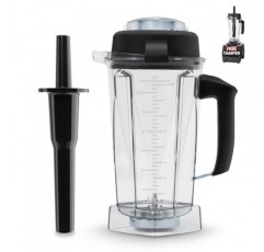 Vitamix 블렌더 투수 64온스(탬퍼 포함), vitamix 5200 교체 용기용, 5000 6300 7500 Pro200/500/750 vm0101/02/03/97 E310/320 교체, 클래식 C/상용/Explorian 시리즈, 5년 보증