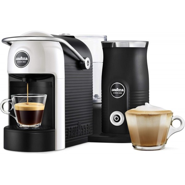 Lavazza A Modo Mio Jolie & 우유 커피 머신, 우유 거품기 포함, 흰색 : Amazon.co.uk: 가정 및 주방