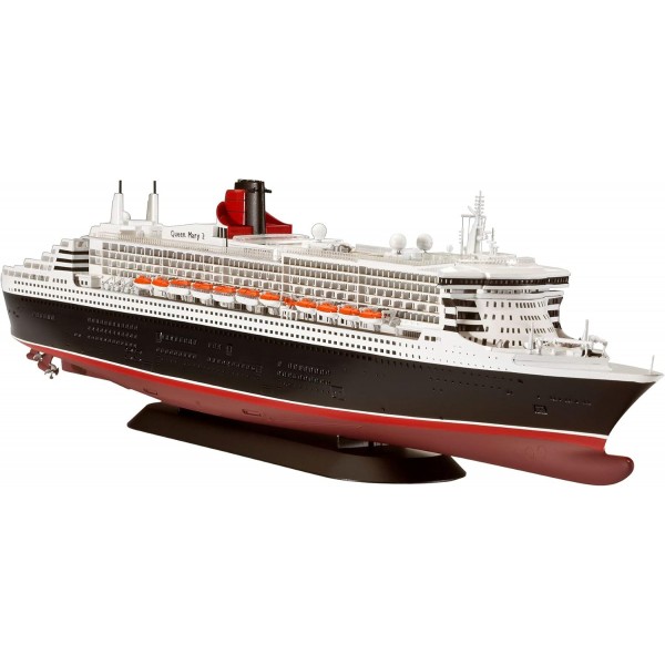 Revell 05231 1:700 Queen Mary 2 True to the Original 고급 모델 키트, 도색되지 않음, 미디엄