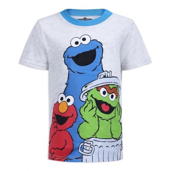 영유아용 세서미 스트리트 남아용 티셔츠 및 조깅 세트 - 파란색/회색