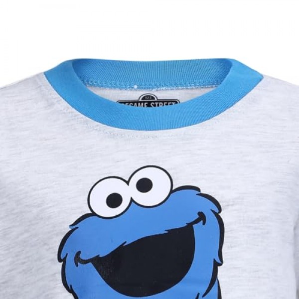 영유아용 세서미 스트리트 남아용 티셔츠 및 조깅 세트 - 파란색/회색