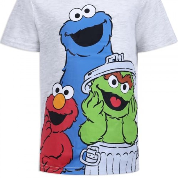 영유아용 세서미 스트리트 남아용 티셔츠 및 조깅 세트 - 파란색/회색