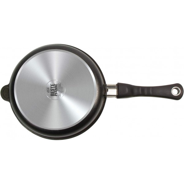AMT 주철 팬, Ø 20 cm, 높이 5 cm, 탈착식 핸들, 주조 알루미늄(알루미늄), 무지방 튀김용 Lotan® 논스틱 코팅, AMZN-520-Z20B.