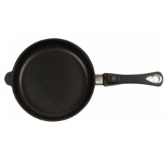 AMT 주철 팬, Ø 20 cm, 높이 5 cm, 탈착식 핸들, 주조 알루미늄(알루미늄), 무지방 튀김용 Lotan® 논스틱 코팅, AMZN-520-Z20B.