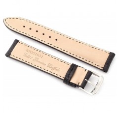 RIOS 1931 남녀공용 시계 스트랩, 버팔로 가죽, ​​모델 콜로라도, 20mm 블랙