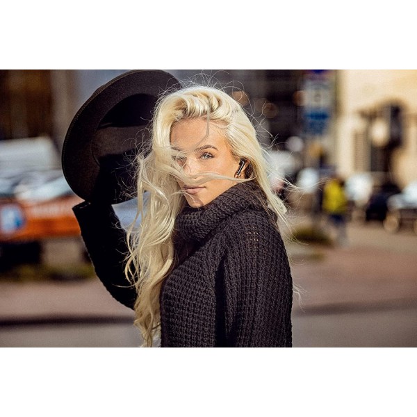 ENC 소음 제거 마이크, 5.2 블루투스 헤드폰, 고속 충전 케이스, 터치 컨트롤, IPX4 방수 및 땀 방지 기능이 있는 Defunc True Talk 인이어 True Wireless 이어버드 - 블랙