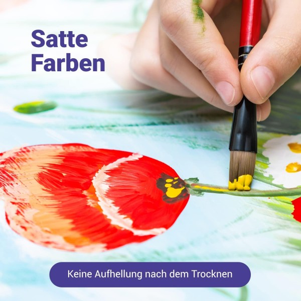 7 아티스트 프리미엄 품질 구 아슈 색상 세트 12x20ml 예술 및 회화 용-성인 및 어린이 용 구 아슈 페인트 세트 12x20 ml