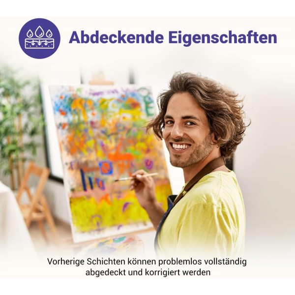 7 아티스트 프리미엄 품질 구 아슈 색상 세트 12x20ml 예술 및 회화 용-성인 및 어린이 용 구 아슈 페인트 세트 12x20 ml