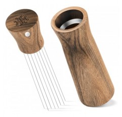 Creatomer WDT 도구 에스프레소 교반기 - 커피 유통업체 바리스타 도구 - 커피 액세서리 키트용 에스프레소 바늘 유통 도구 - 커피 애호가를 위한 호두나무 선물