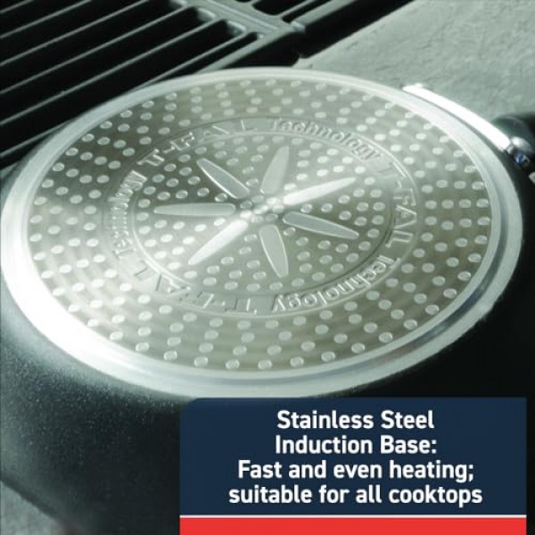 붙지 않는 프라이팬 12.5인치 인덕션 오븐 안전 400F 조리기구, 냄비 및 팬, 식기세척기 사용 가능 블랙을 경험해 보세요