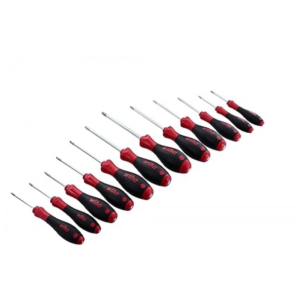 Wiha 36267 12피스 T5-T40 Torx 드라이버 세트(소프트 마감 처리)