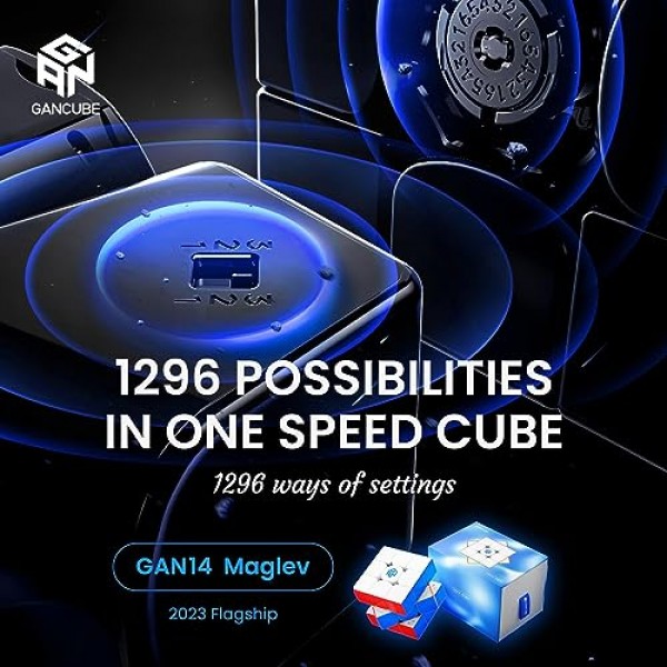 Bukefuno GAN 14 자기 부상 UV 3x3 자기 매직 큐브 속도 퍼즐 GAN14 자기 부상 UV 3x3 스티커 없는 큐브 매직 GAN14 M UV 3x3x3 Gans 56mm 큐브 2023 플래그십(UV 코팅 광택)