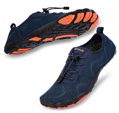 HIITAVE 남성 맨발 워터 슈즈 비치 아쿠아 양말 야외 스포츠 하이킹 수영 서핑을위한 빠른 건조