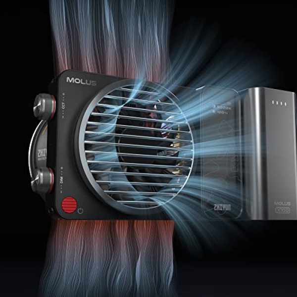 Zhiyun MOLUS X100 LED 비디오 조명, 블루투스 앱 밝기 제어 기능이 있는 휴대용 100W 2700K-6500K CRI 95+ TLCI 97+, PRO