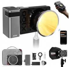 Zhiyun MOLUS X100 LED 비디오 조명, 블루투스 앱 밝기 제어 기능이 있는 휴대용 100W 2700K-6500K CRI 95+ TLCI 97+, PRO