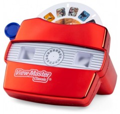 Discovery Kids Reels가 포함된 Basic Fun Classic View-Master 디럭스 에디션(메탈릭 뷰어, 보관 케이스 및 릴 5개 포함) - 아마존 독점