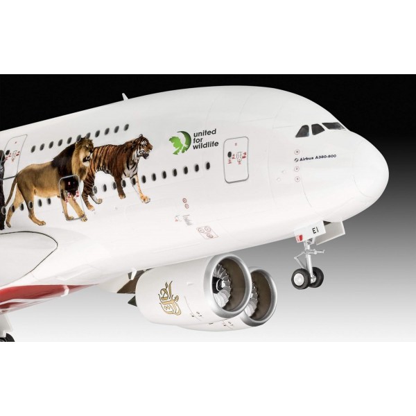 Revell 비행기 1144 03882 Airbus A380-800 에미레이트 항공, REV-03882