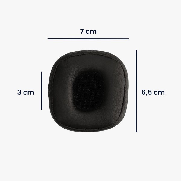 Marshall Major IV/Major 4 패드와 호환되는 kwmobile 2X 이어 패드 - 오버이어 헤드폰용 합성 가죽 헤드폰 패드 블랙