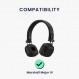 Marshall Major IV/Major 4 패드와 호환되는 kwmobile 2X 이어 패드 - 오버이어 헤드폰용 합성 가죽 헤드폰 패드 블랙