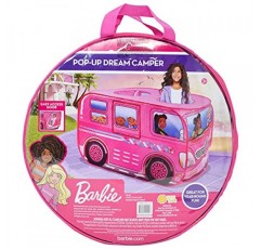 Barbie Camper 팝업 플레이 텐트 – 소녀용 대형 공주 성 텐트 | 휴대용 가방이 포함된 간편한 보관을 위한 접힘 | 아마존 독점 – Sunny Days 엔터테인먼트
