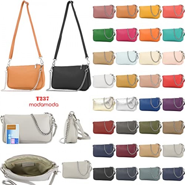 modamoda de - T237 - 이탈리아 가죽으로 제작된 스몰 숄더백