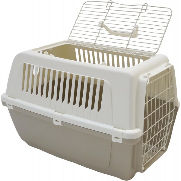 MP 베르가모 02547 비전 프리 2도어 고양이 및 애완 동물 캐리어 상단 개방 55cm 모카