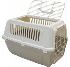 MP 베르가모 02547 비전 프리 2도어 고양이 및 애완 동물 캐리어 상단 개방 55cm 모카