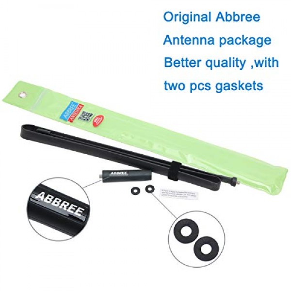 42.5인치 길이 ABBREE SMA-여성 듀얼 밴드 144/430Mhz 접이식 CS 전술 안테나 Baofeng UV-5R UV-82 BF-F8HP UV-9R Plus Ham 양방향 라디오