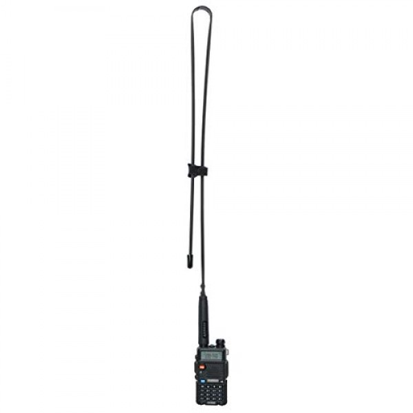 42.5인치 길이 ABBREE SMA-여성 듀얼 밴드 144/430Mhz 접이식 CS 전술 안테나 Baofeng UV-5R UV-82 BF-F8HP UV-9R Plus Ham 양방향 라디오