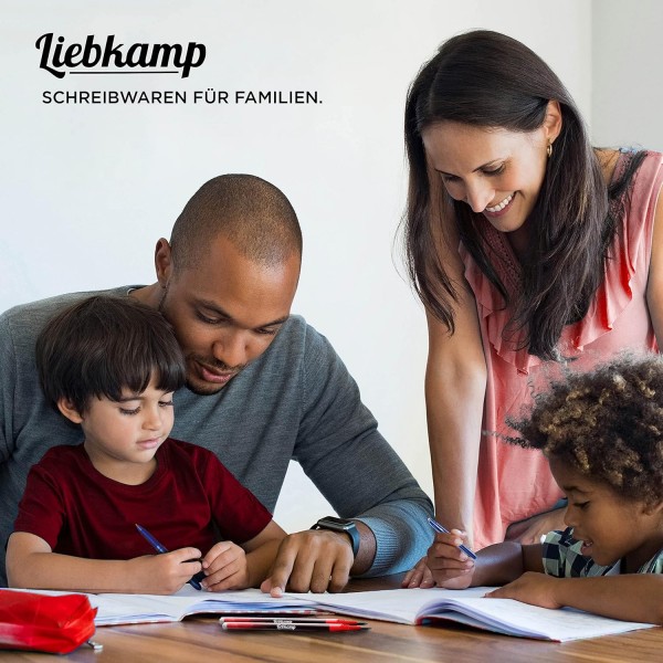 LIEBKAMP 리필 레드 0.7mm [12개입] Pilot Frixion, BIC Intensity, Eberhard Faber와 호환... | 지울 수 있는 | 지울 수 있는 수성펜