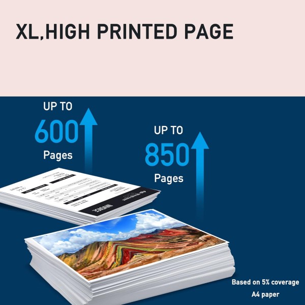 akaca PGI-580XXL CLI-581XXL 잉크 카트리지 Canon 580 581 XXL과 호환 가능(검정 3개, 사진 3개, 시안 3개, 마젠타 3개, 노랑 3개)