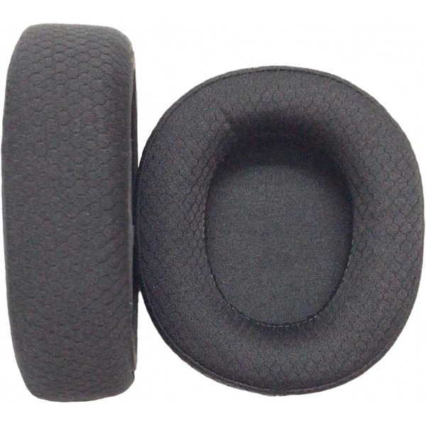 SteelSeries Arctis Nova Pro 무선 멀티 시스템 게임용 헤드셋, Nova Pro 무선용 블랙 클립 수리 통기성 천 이어컵 및 메모리 폼 천 이어패드용 Yaowanguan Nova Pro 무선 이어 패드 쿠